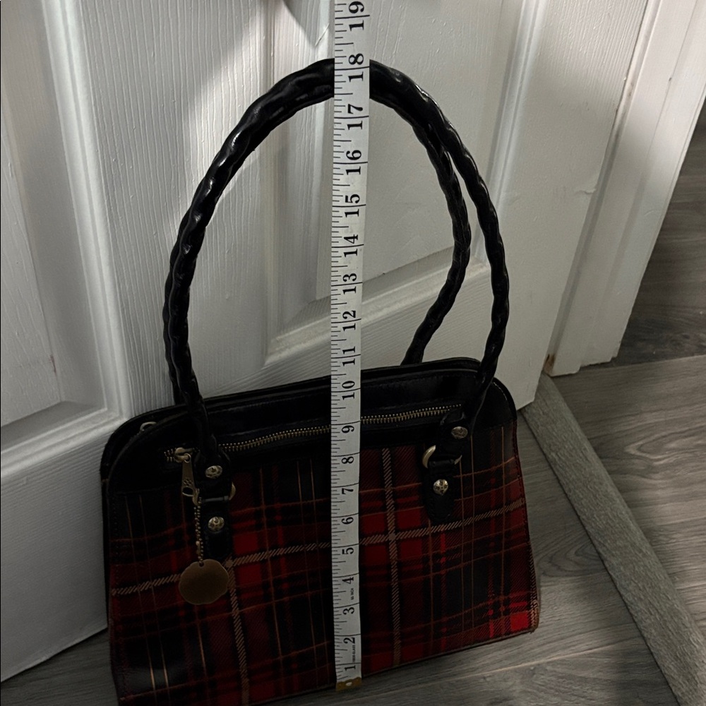 Patricia Nash Tartan Leather Shoulder Bag - Picture 15 of 16